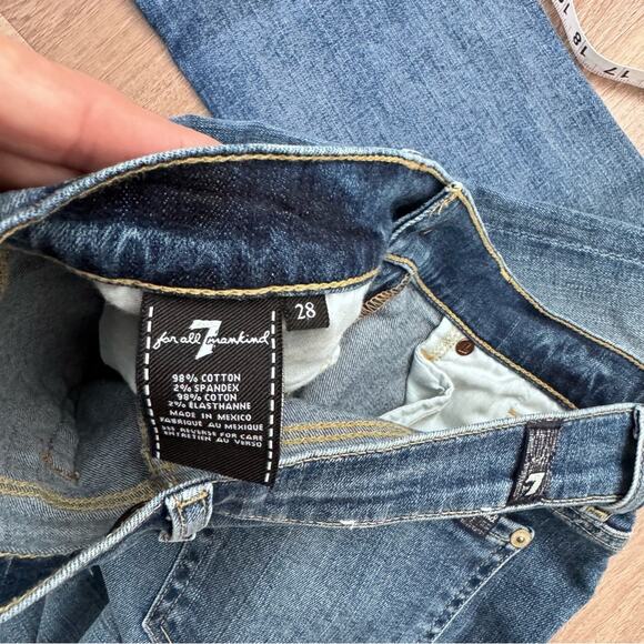 7 For All Mankind High Waisted Slim Kick Jeans - Picture 7 of 10